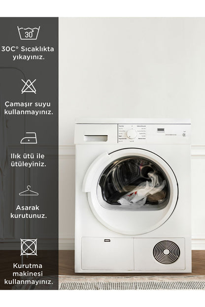 8 Adet Pamuklu Yastık Kılıfı 50x70cm | 4 Farklı Renk 8'li Set | Pamuklu Fermuarlı Yastık Kılıfı