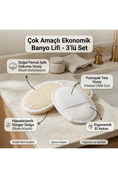 Banyo Lifi Peeling Lifi %100 Pamuk