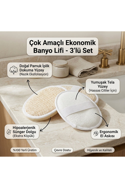 Banyo Lifi Peeling Lifi %100 Pamuk