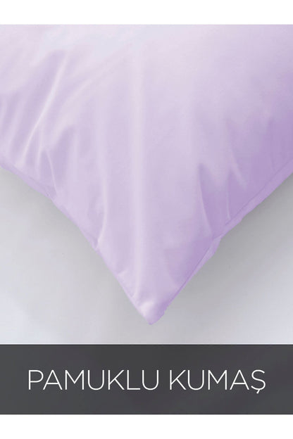 8 Adet Pamuklu Yastık Kılıfı 50x70cm | 4 Farklı Renk 8'li Set | Pamuklu Fermuarlı Yastık Kılıfı